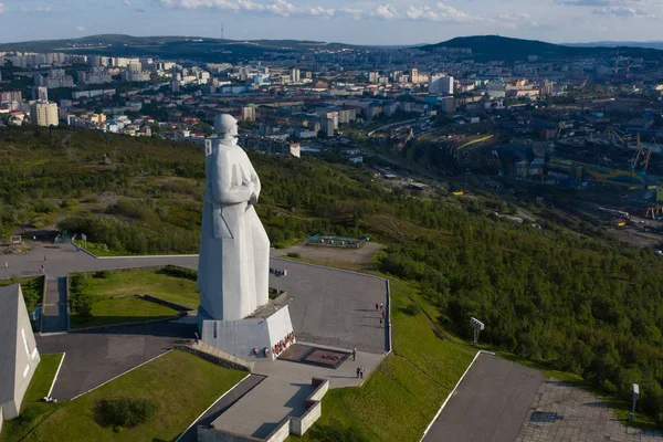 Murmansk, Rusya - 19 Ağustos 2019: İkinci Dünya Savaşı sırasında 
