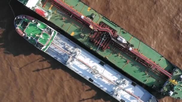Novy Limanı Yamalo Nenetskiy Avtonomnyy Okrug Rusya Eylül 2019 Tankerler — Stok video