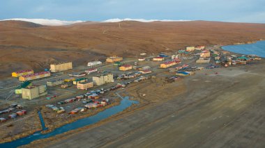 Lavrentiya yerleşiminin en üst görüşü.