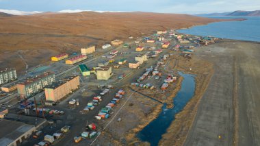 Lavrentiya yerleşiminin en üst görüşü.