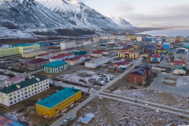 Egvekinot yerleşim yerinin üst görünümü.