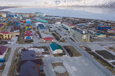 Egvekinot yerleşim yerinin üst görünümü.