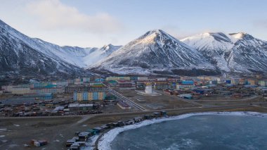 Egvekinot yerleşim yerinin üst görünümü.