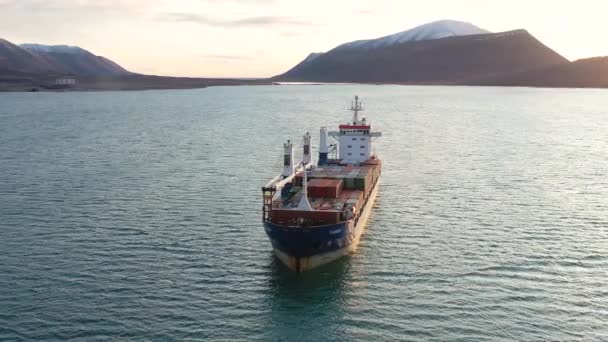 Provideniya Chukotski Region Ryssland Oktober 2019 Tambei Bulkfartyg Står Vid — Stockvideo
