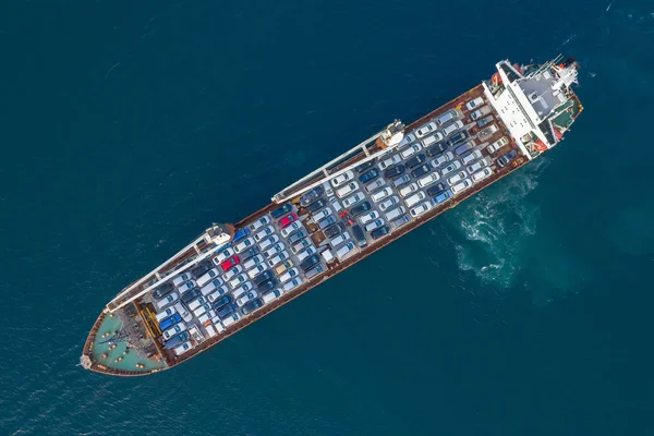 Vista superior do navio de carga Socol 9 . — Fotografia de Stock