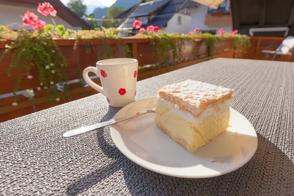 Pastel tradicional europeo de vainilla y natillas —  Fotos de Stock