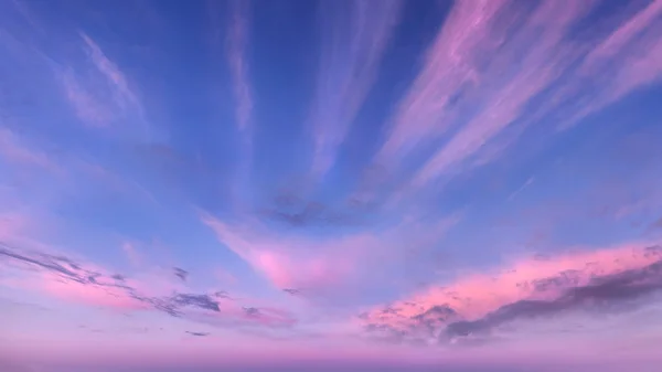 Céu com nuvens bonitas ao nascer do sol — Fotografia de Stock