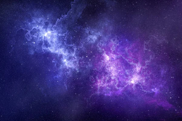 Космос-сцена из туманностей и звёзд в вселенных — стоковое фото
