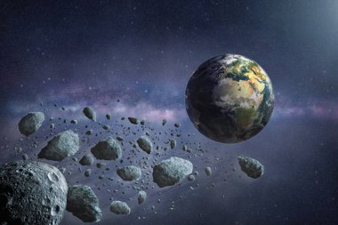 Tehlikeli asteroid Dünya'uçan grup