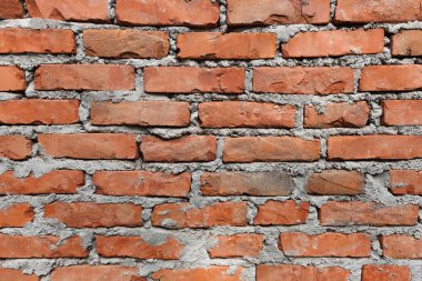 Güneşli bir gün, fon olarak Brickwall desen