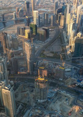 Altyapı ile yukarıdan modern İnşaat Sanayi