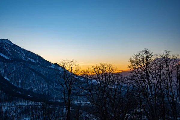 Kaukasische Berge Mit Blauem Himmel — Stockfoto