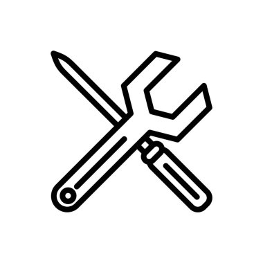 maintenance outline icon. vector illustration. Isolated on white