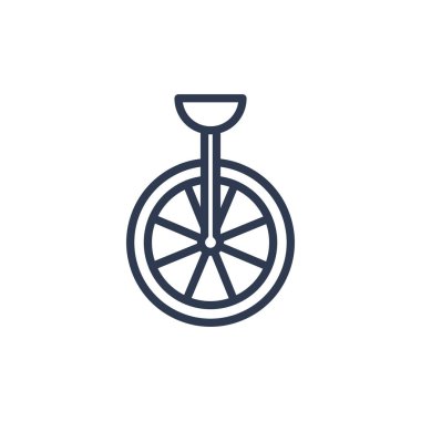 anahat biçiminde bisiklet simgesi. Vektör illüstrasyonu ve düzenlenebilir