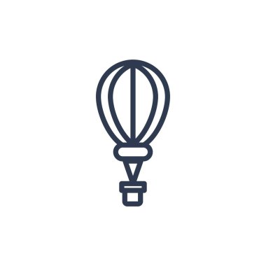 Hava balonu ikonu taslak şeklinde. Vektör illüstrasyon ve düzenleme