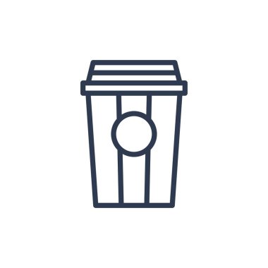 Taslak şeklinde içki ikonu. Vektör illüstrasyonu ve düzenlenebilir st