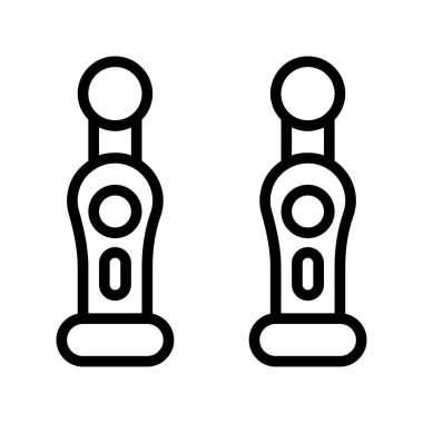 Taslak biçiminde simge oyun denetleyicisi. vektör çizimi ve e