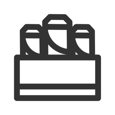 Taslak şeklinde ikon puro. Vektör illüstrasyonu ve düzenlenebilir st