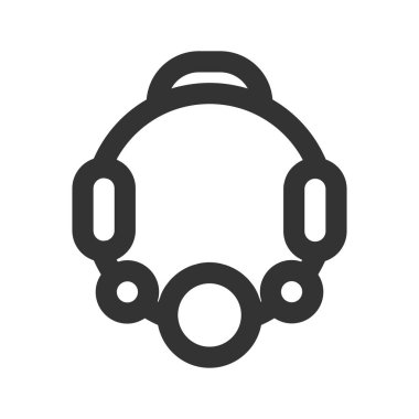 Taslak şeklinde ikon bilezik. Vektör illüstrasyonu ve düzenlenebilir