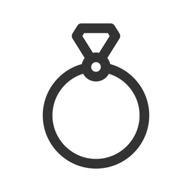 Taslak biçiminde simge halkası. Vektör illüstrasyonu ve düzenlenebilir str