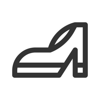 Taslak stil olarak ikon topuklular. vektör illüstrasyonu ve düzenlenebilir