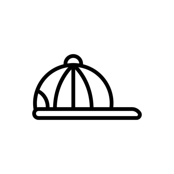 Hat outline icon. vector illustration. Isolated on white backgro — 스톡 벡터