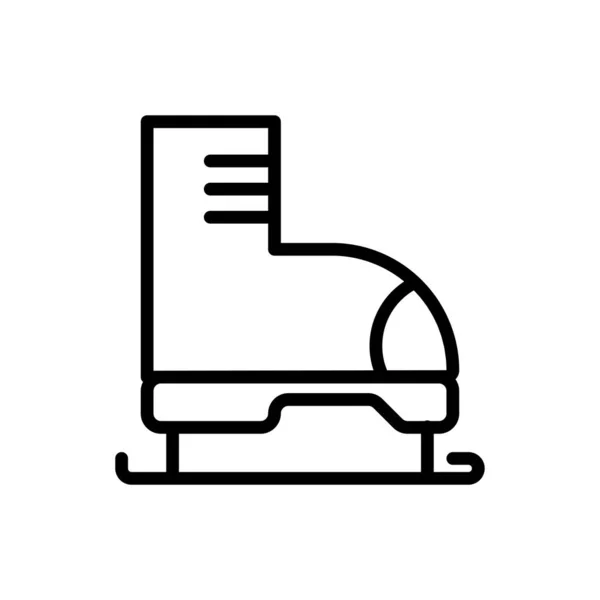 Zapatillas de skate icono contorno. ilustración vectorial. Aislado en whi — Vector de stock