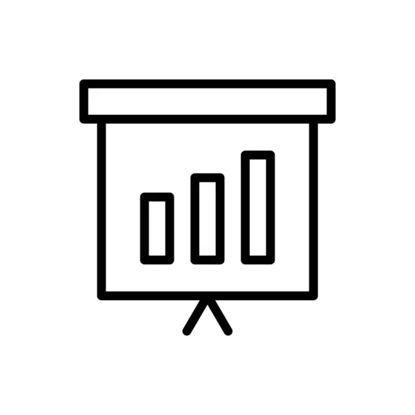 Icona contorno pannello LCD. illustrazione vettoriale. Isolato su bianco b — Vettoriale Stock