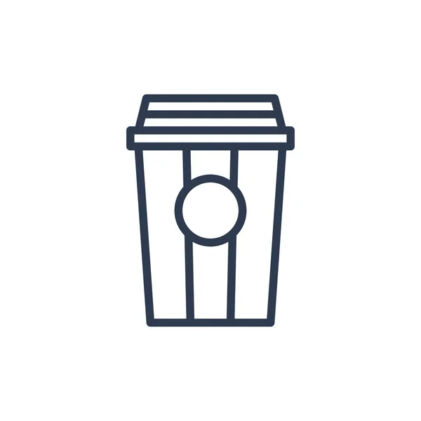 Drink icon in outline style. vector illustration and editable st — Stock Vector