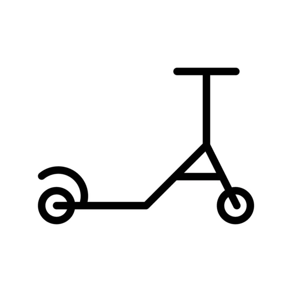 Икона скутера в очерченном стиле. векторная иллюстрация и редактируемая — стоковый вектор