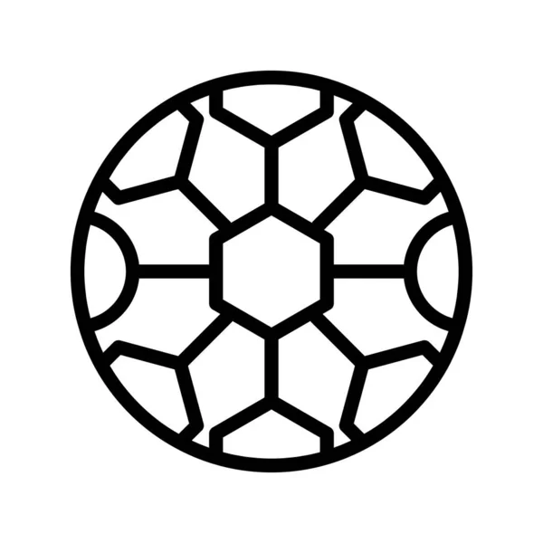 Calcio icona in stile contorno. illustrazione vettoriale e modificabile — Vettoriale Stock