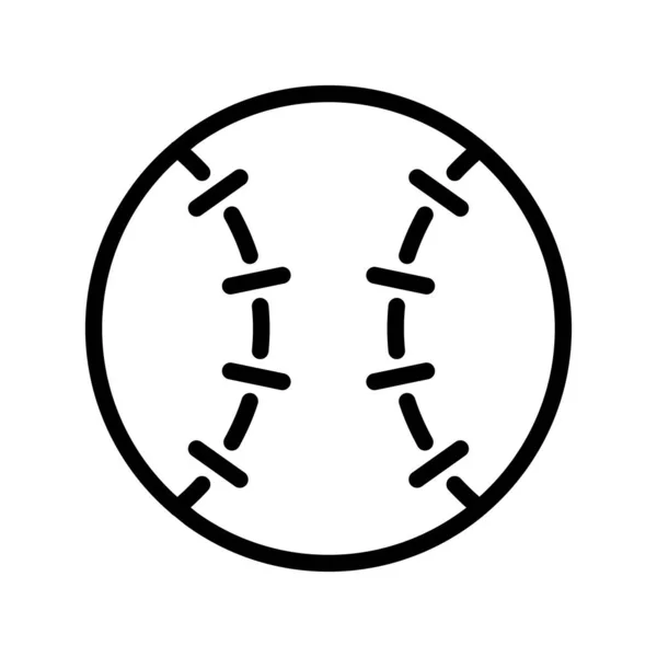 Icono de pelota de tenis en estilo bosquejo. ilustración vectorial y edita — Vector de stock