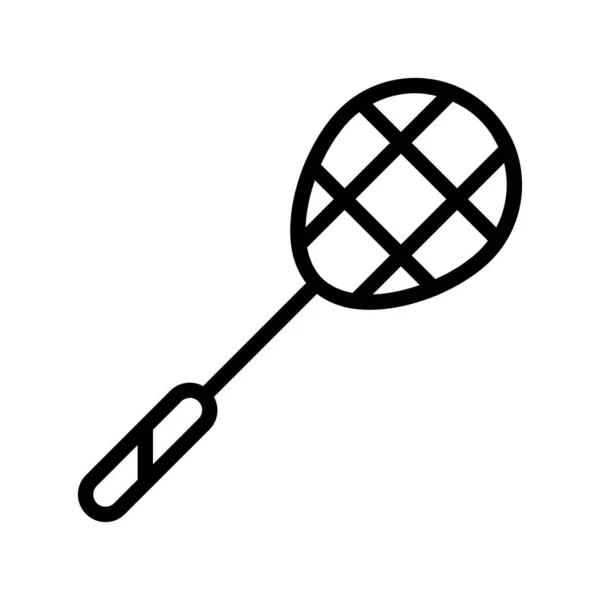 Иконная ракетка в стиле наброска. векторные иллюстрации и редактируемые s — стоковый вектор