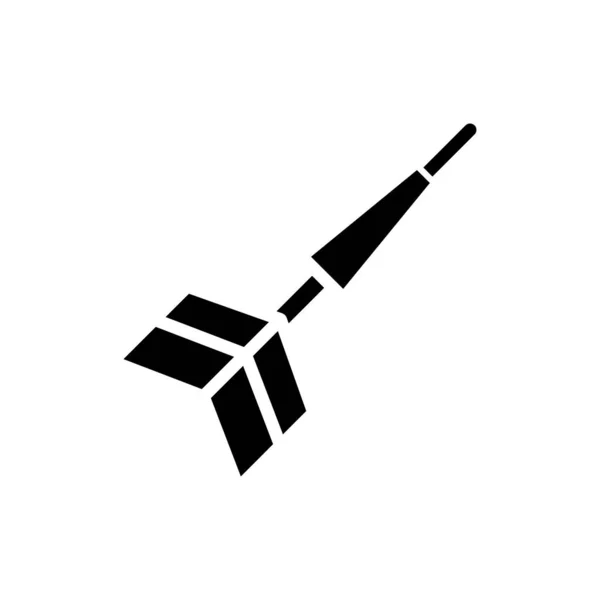 Icône de tir à l'arc dans le style glyphe. illustration vectorielle et st modifiable — Image vectorielle