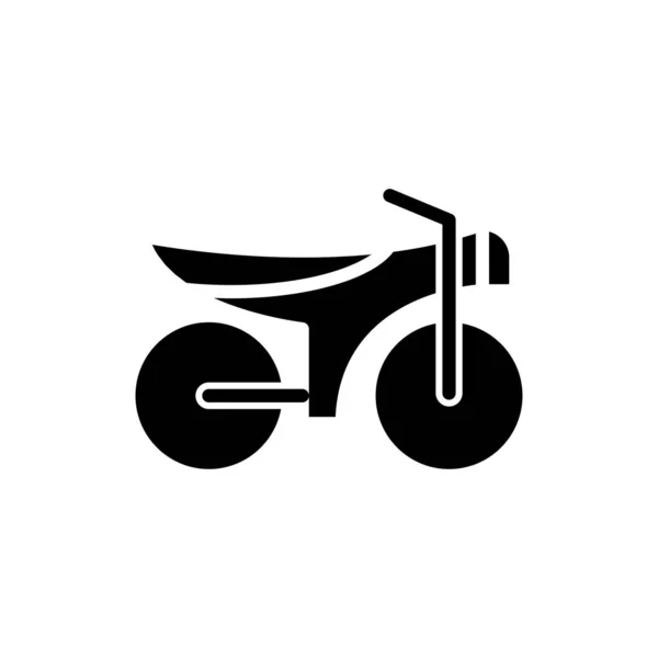 Icône moto dans le style glyphe. illustration vectorielle et modifiable — Image vectorielle
