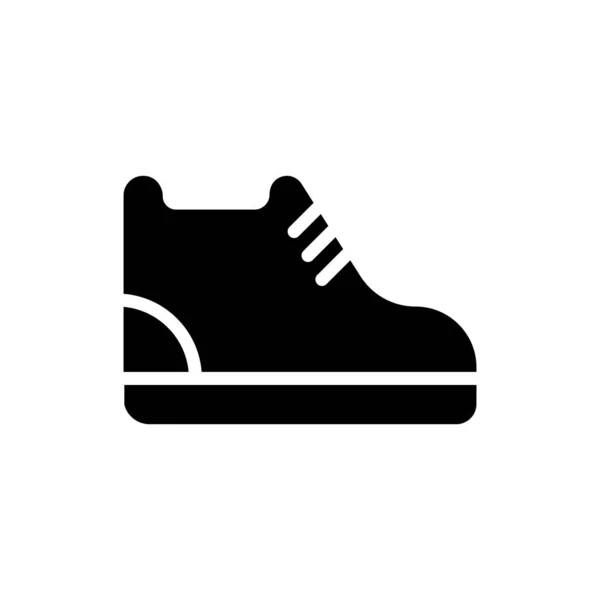 Buty ikonowe w stylu glifowym. ilustracja wektorowa i montaż stro — Wektor stockowy