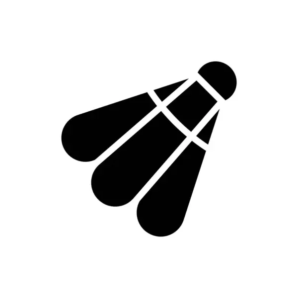 Badminton icône en style glyphe. illustration vectorielle et modifiable — Image vectorielle