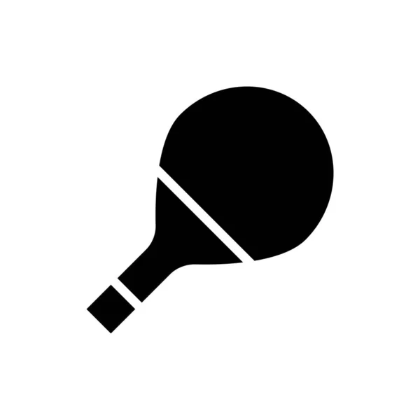 Icono de ping pong en estilo glifo. ilustración vectorial y editable — Vector de stock