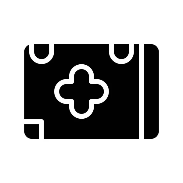 Icon medical in glyph style. vector illustration and editable st — Stock Vector