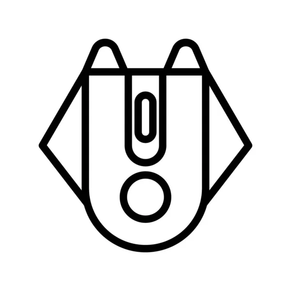 Icon mouse em estilo esboço. ilustração vetorial e st editável — Vetor de Stock