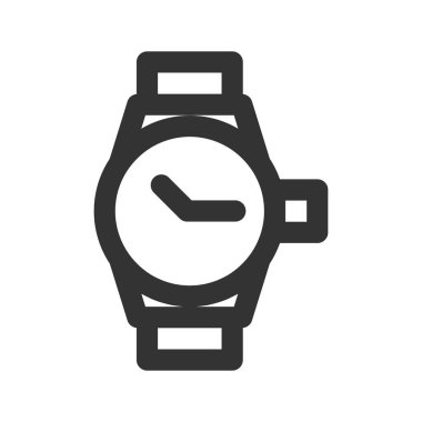 Taslak biçiminde ikon saat. Vektör illüstrasyonu ve düzenlenebilir st