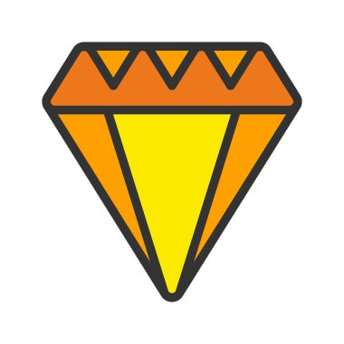 Çizgisel renk şeklinde simge elması. vektör illüstrasyonu ve düzenleme