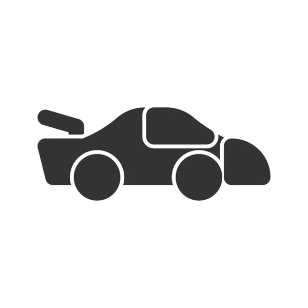 Icône voiture de sport dans le style glyphe. illustration vectorielle et modifiable — Image vectorielle