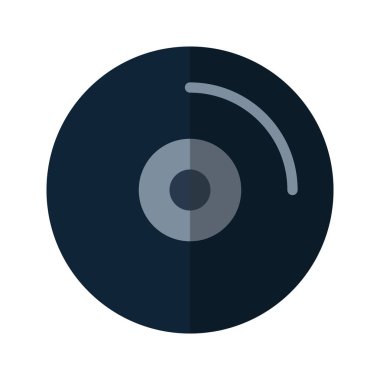 Düz biçimli simge CD 'si. vektör illüstrasyonu ve düzenlenebilir