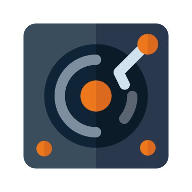 Simge kaydedici düz stil. vektör illüstrasyonu ve düzenleme