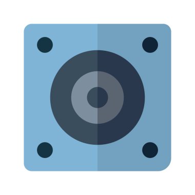 Simge konuşmacısı düz stil. Vektör illüstrasyonu ve düzenlenebilir str