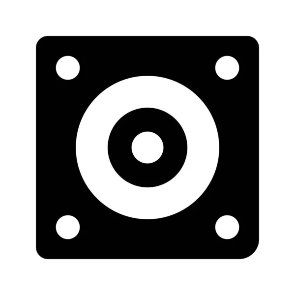 Altavoz icono en estilo glifo. ilustración vectorial y editable st — Vector de stock