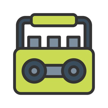 Çizgisel renk biçiminde simge bandı. vektör illüstrasyonu ve düzenlenebilir