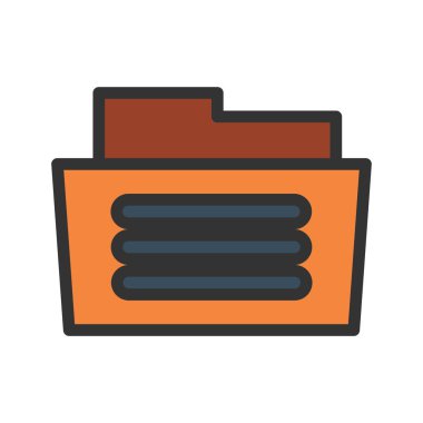 Çizgisel renk biçiminde simge dizini. Vektör illüstrasyon ve düzenleme