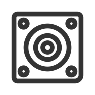 Simge konuşmacısı tarzı. Vektör illüstrasyonu ve düzenlenebilir str